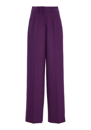 Sergio Hudson Straight Leg Wool Trousers - Moda Operandi