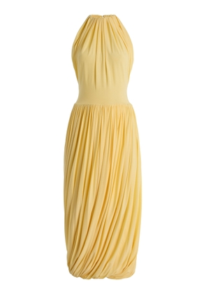 ALAÏA Twisted Jersey Midi Dress - Moda Operandi