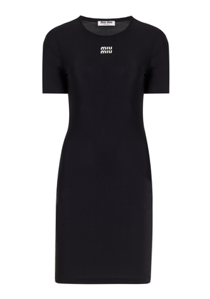 Miu Miu Knit Jersey Mini Dress - Moda Operandi