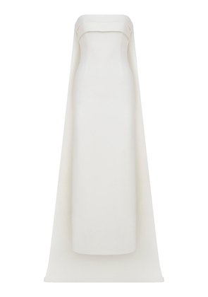 ILA THE BRAND Arielle Cape-Detailed Crepe Maxi Dress - Moda Operandi