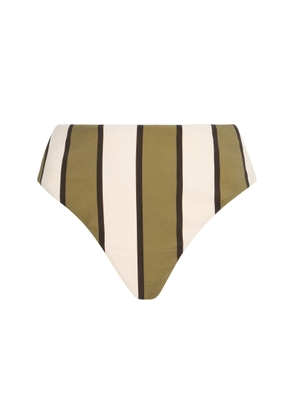 Zulu & Zephyr Striped High-Rise Bikini Brief - Moda Operandi