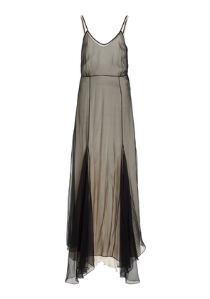 COLLEEN ALLEN Silk Chiffon Godet Dress - Moda Operandi