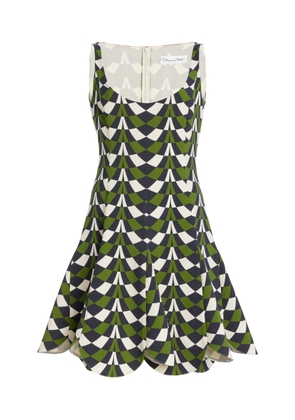 Oscar de la Renta Stretch-Wool Mini Dress - Moda Operandi