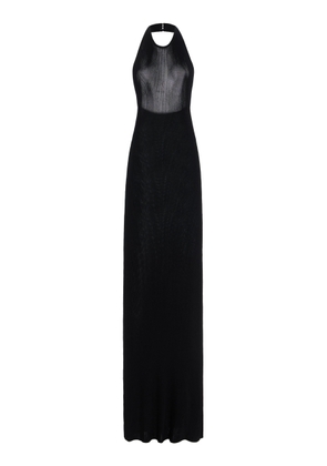 NILI LOTAN Gertrude Knit Maxi Halter Dress - Moda Operandi
