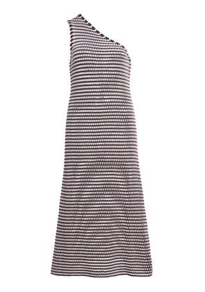 Zulu & Zephyr One-Shoulder Lattice-Knit Cotton Maxi Dress - Moda Operandi