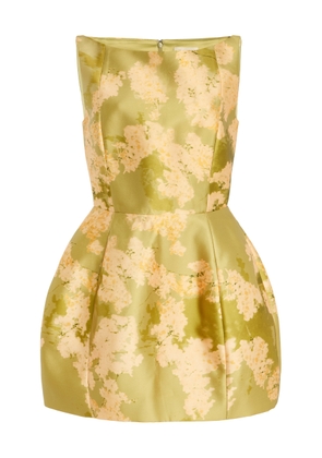 De La Vali Exclusive Pampero Floral Twill Mini Dress - Moda Operandi