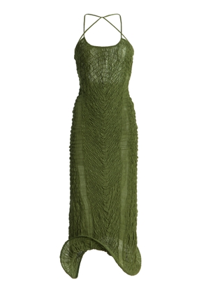 TG Botanical Wendy Shirred Cotton Midi Dress - Moda Operandi