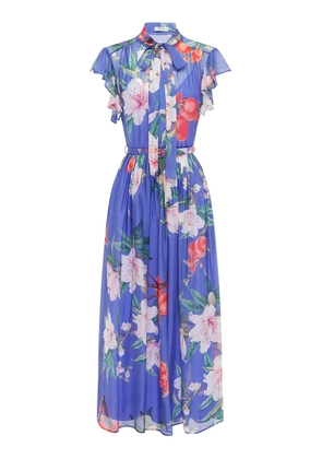 Leo Lin Grace Chiffon Midi Shirt Dress - Moda Operandi