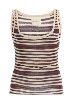 Zulu & Zephyr Exclusive Striped Knit Tank Top - Moda Operandi