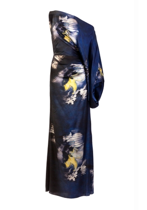 Silvia Tcherassi Dotty Asymmetric Silk Dress - Moda Operandi