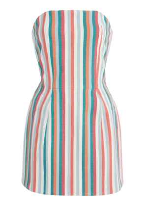 Marrakshi Life Exclusive Riviera Striped Cotton Mini Dress - Moda Operandi