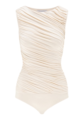Abadia Ora Gathered Bodysuit - Moda Operandi
