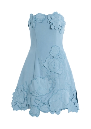 Leo Lin Exclusive Ayla Appliquéd Crepe Mini Dress - Moda Operandi