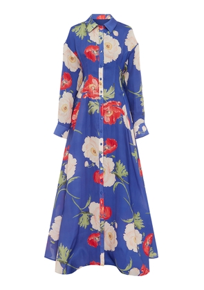 Leo Lin Josephine Floral Silk Gown - Moda Operandi