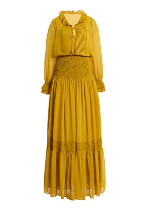 Alexis Tabitha Shirred Crepe Maxi Dress - Moda Operandi