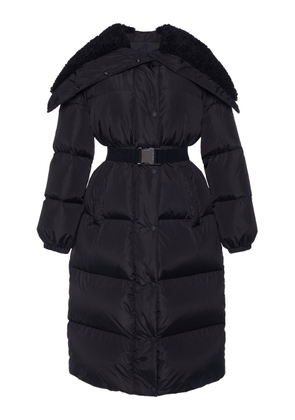 Moncler Bruneaux Shearling-Trimmed Nylon Down Coat - Moda Operandi