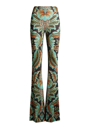 Etro Printed Flared Pants - Moda Operandi