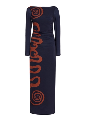 Cala de la Cruz Exclusive Malaga Printed Jersey Maxi Dress - Moda Operandi