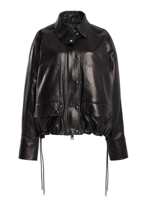 Brandon Maxwell The Harper Leather Balloon Jacket - Moda Operandi