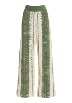 All That Remains Exclusive Jess Lace-Detailed Crocheted-Cotton Pants - Moda Operandi