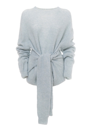 DES_PHEMMES Wrap-Detailed Knit Sweater - Moda Operandi