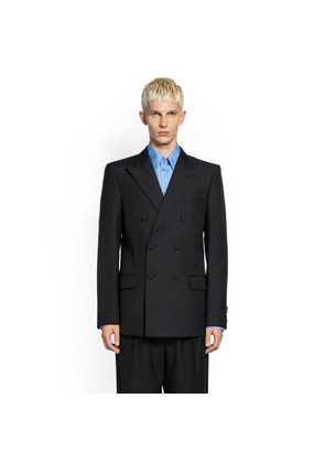 Double-Breasted Wool Gabardine Blazer