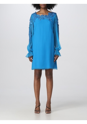 Dress ALBERTA FERRETTI Woman color Gnawed Blue