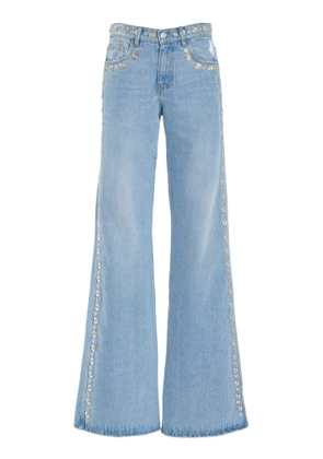 Coperni Studded Rigid High-Rise Wide-Leg Jeans - Moda Operandi