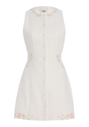 Mirror Palais Embroidered Cotton Mini Dress - Moda Operandi