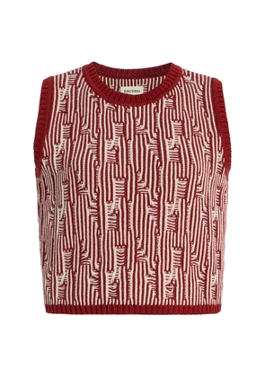 ESCVDO Tayta Knit Cotton Sleeveless Sweater - Moda Operandi
