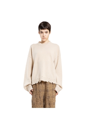 Frayed Cashmere Sweater
