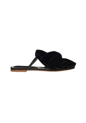 Johanna Ortiz The Sumerians Velvet-Leather Flats - Moda Operandi