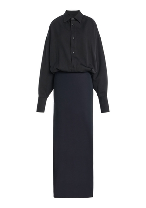 DARKPARK Barbara Wool Maxi Shirt Dress - Moda Operandi