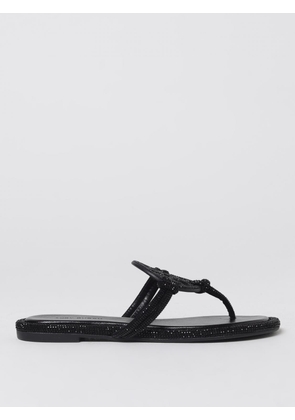 Tory Burch Miller flip flops in suede with rhinestones