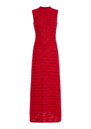 ESCVDO Cona Alpaca-Cotton Maxi Dress - Moda Operandi