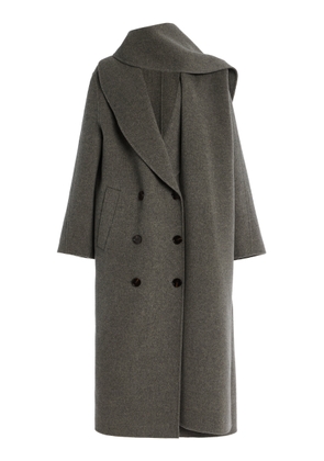Róhe Signature double-faced scarf coat - Moda Operandi