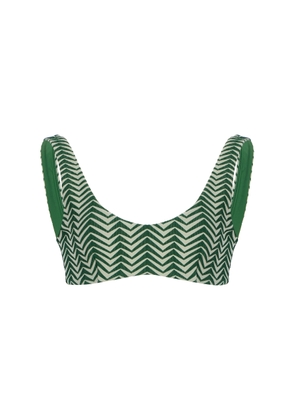 Zulu & Zephyr Zig-Zag Balconette Bikini Top - Moda Operandi