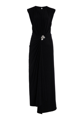 Brandon Maxwell The Serena Draped Jersey Maxi Dress - Moda Operandi