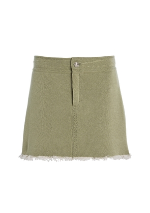 Barrie Denim-Like Cashmere Mini Skirt - Moda Operandi