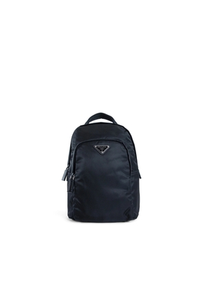 Re-Nylon and Saffiano leather backpack
