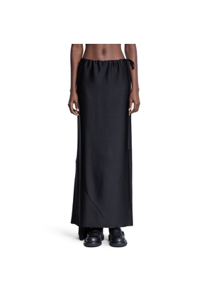 Eveline Long Bias Skirt in Cady Satin