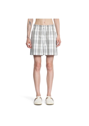 BURBERRY WOMAN OFF-WHITE SHORTS