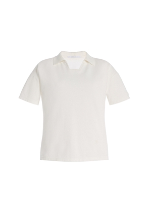 BEVZA Square-Neck Cotton Polo Shirt - Moda Operandi