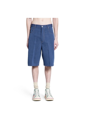 Mélange Wool Cotton Drill Shorts
