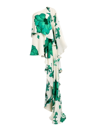 Francesca Miranda Kalos One-Shoulder Silk Mini Dress - Moda Operandi