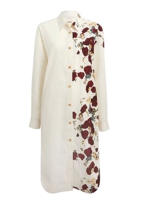 Khaite Gloria Printed Organza Shirt Dress - Moda Operandi