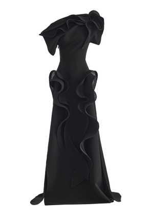 Maticevski Synergies Off-The-Shoulder Paneled Crepe Gown - Moda Operandi