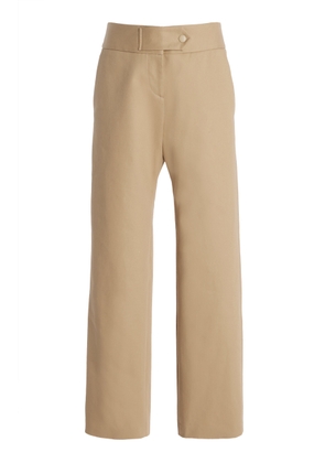 Brandon Maxwell The Phoenix Low-Rise Cotton Gabardine Barrel-Leg Pants - Moda Operandi
