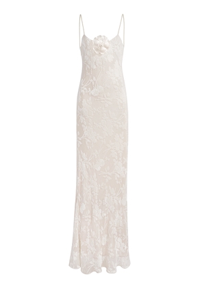 Rodarte Floral Silk-Devoré Slip Gown - Moda Operandi