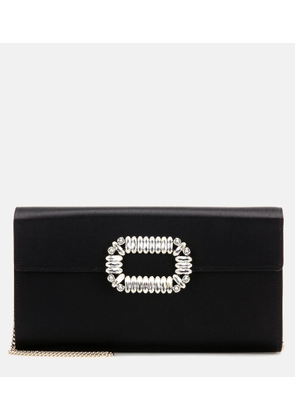 Roger Vivier Evening Envelope satin clutch